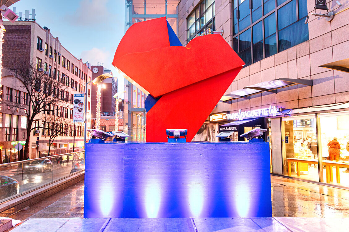 "Hearts as One" Christmas Art Installation