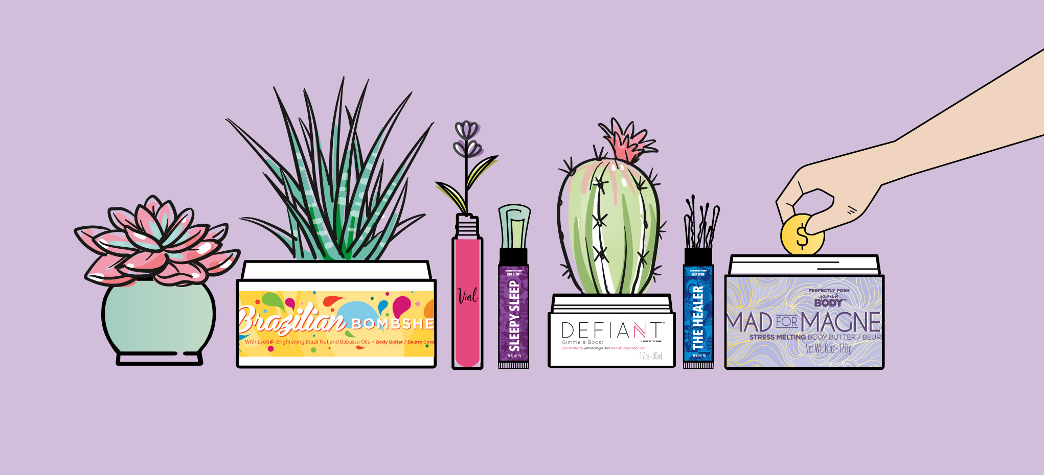 Perfectly Posh empty packaging up-cycling ideas, how to reuse your old Posh product containers