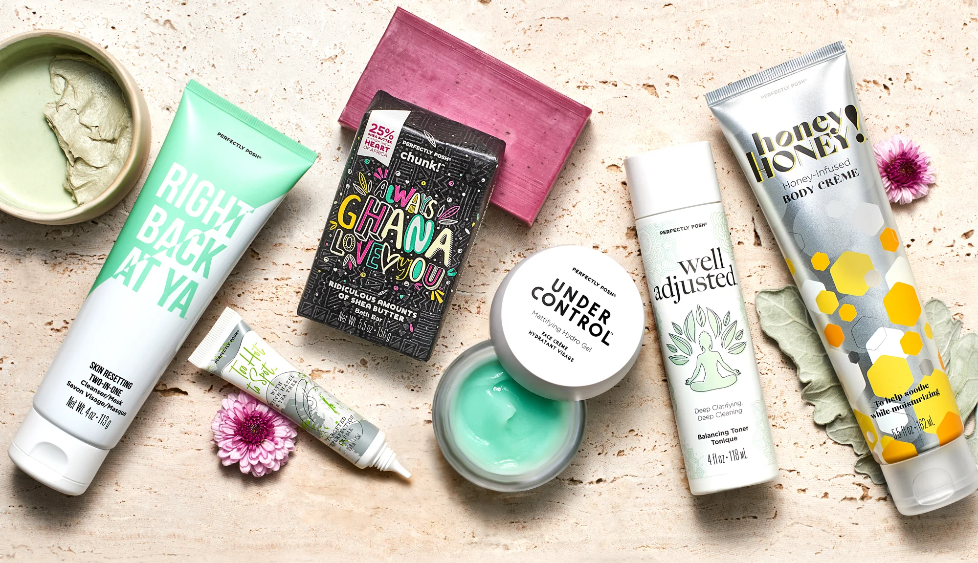 Perfectly Posh Buy 5 Get 1 Free promotion with code B5G1 on qualifying orders