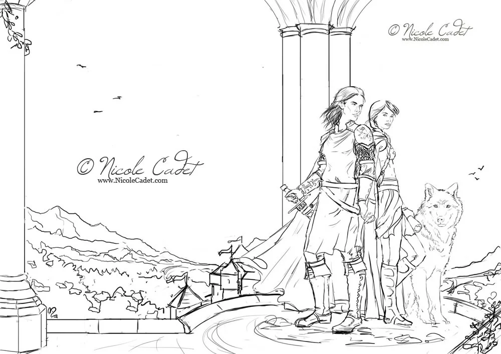 The final sketch for Love's Call