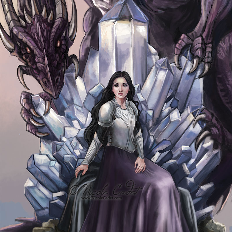 A detail from the final painting