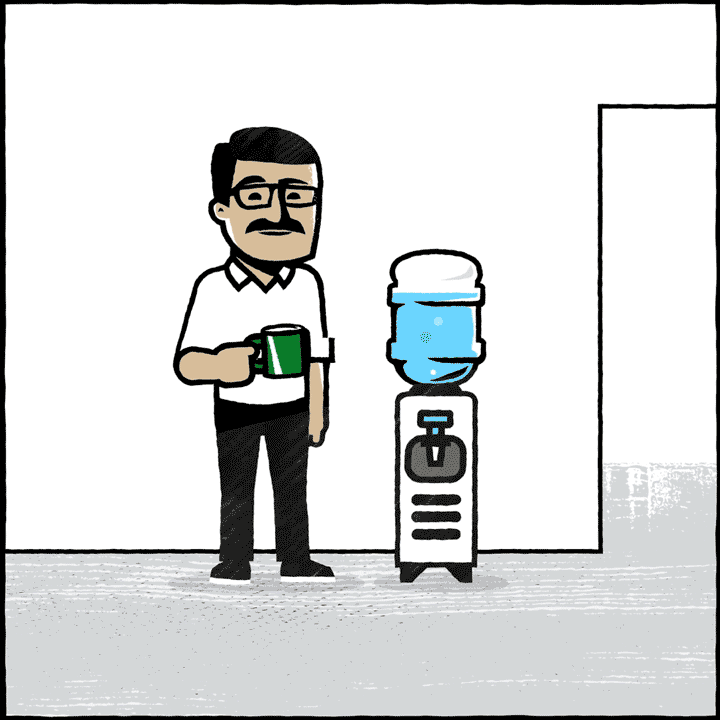 Our main employee character takes us through the rumor mill at his own expense.