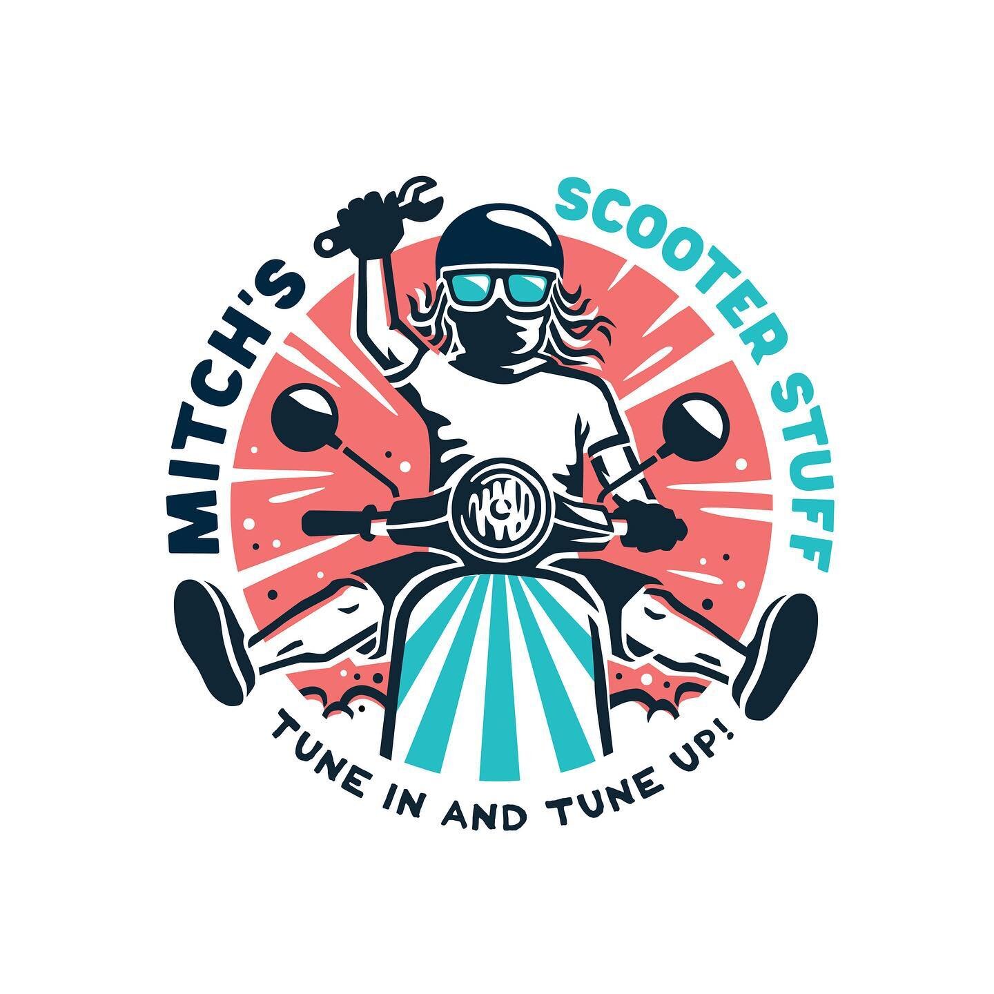 Here&rsquo;s another fun design for Mitch Bergsma. This time for his YouTube channel that&rsquo;s all about scooters! I came up with this logo design and slogan for channel artwork, stickers and t-shirts.
-
#logo #youtubebranding #scooter #vespa #cha