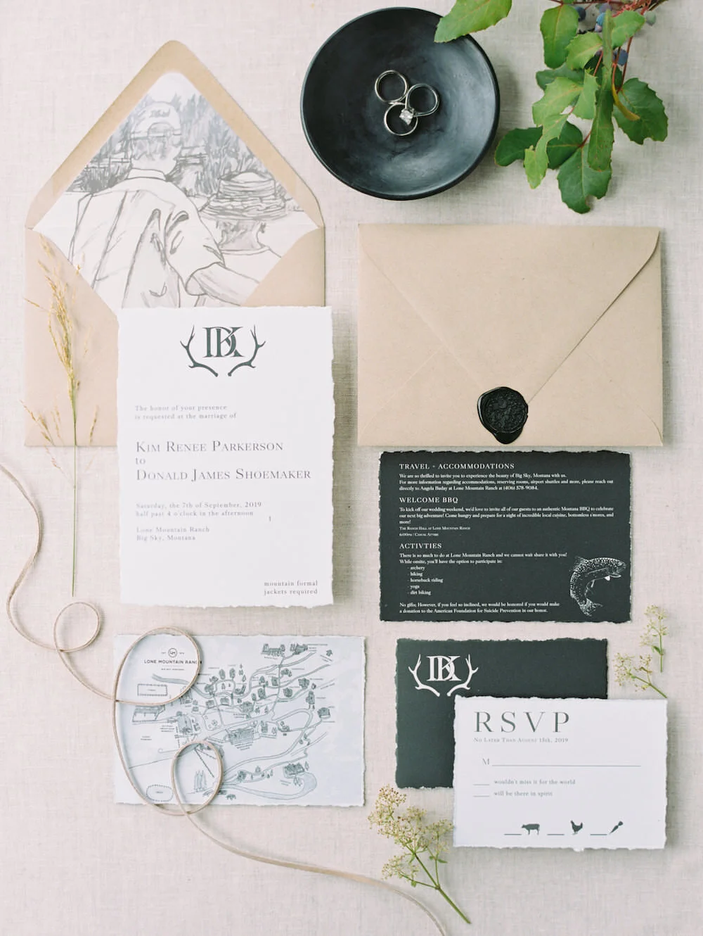   KIM &amp; DON   PLANNING + DESIGN -  Penny Layne  - @thepennylayne  PHOTOGRAPHY -  Orange Photographie  - @orangephotographie  VENUE -  Lone Mountain Ranch  - @lonemountainranch 
