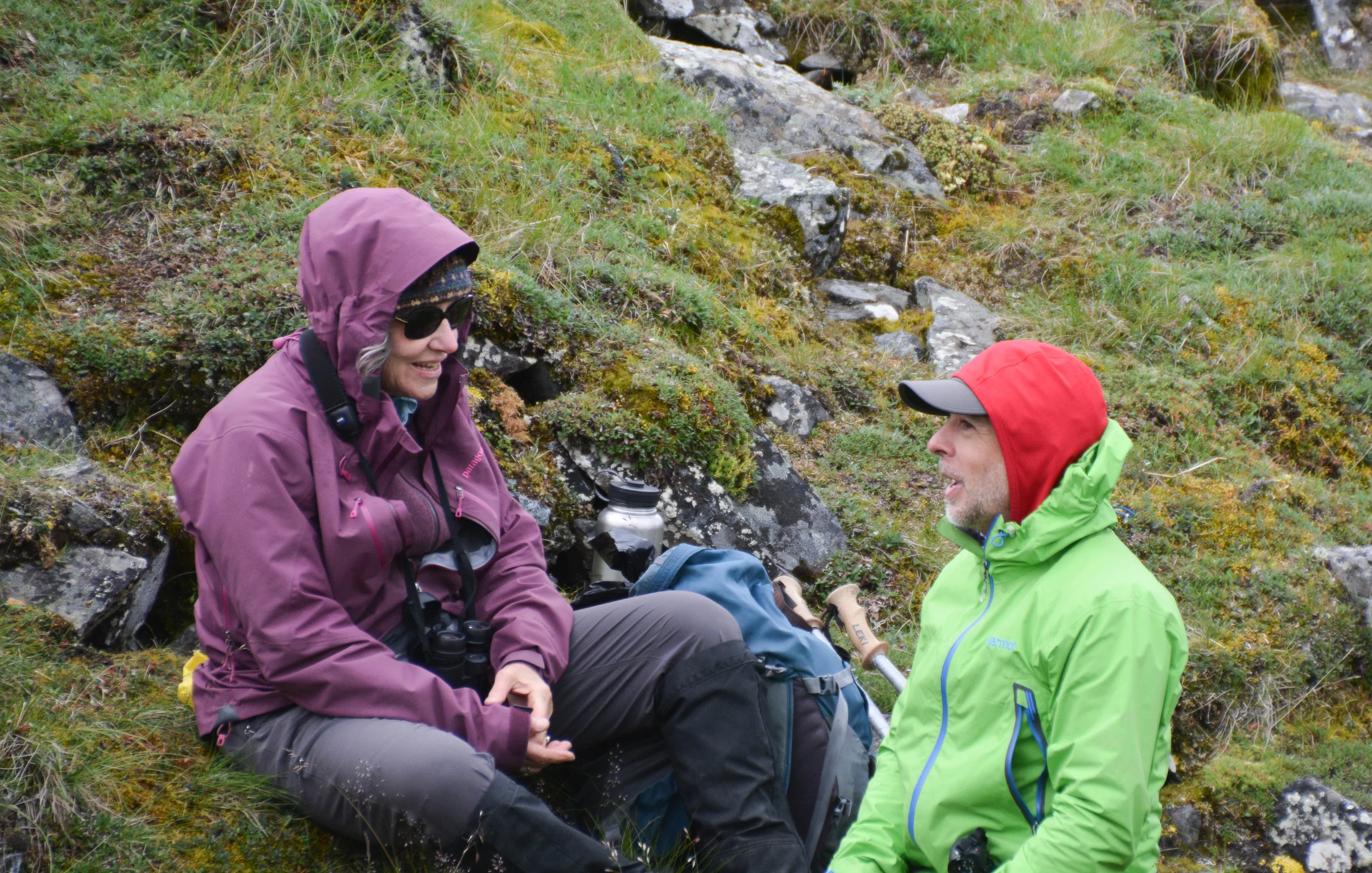 Nan Eagleson (Naturalist from the Murie Science and Learning Center) and Stephen Lias