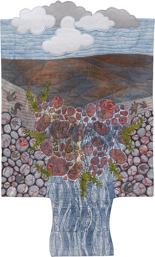 Art quilt 29.5”h x 18”w