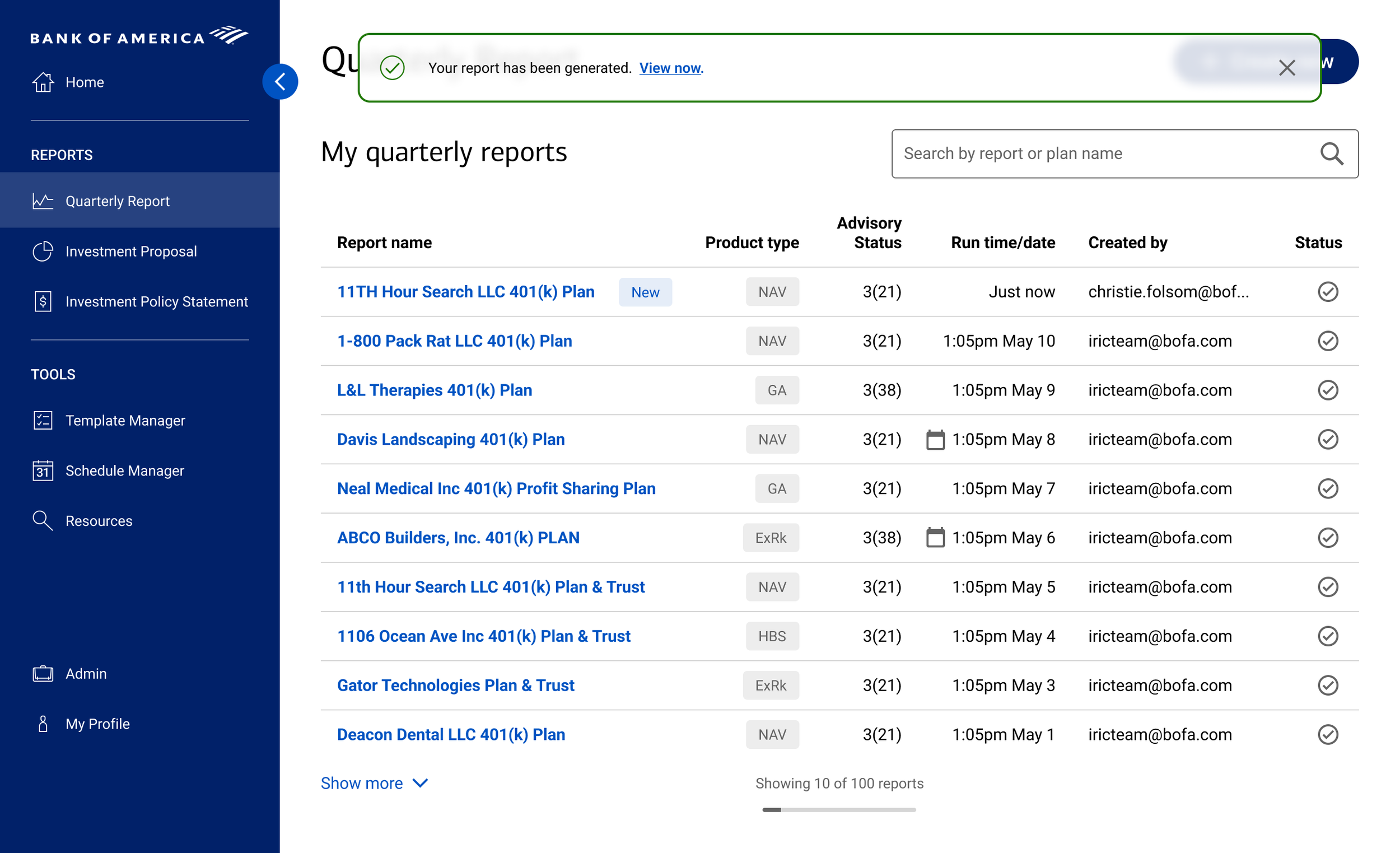 10. Quarterly Report - Report Generated.png