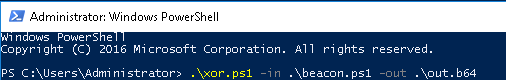 Using the PowerShell script to encode our payload