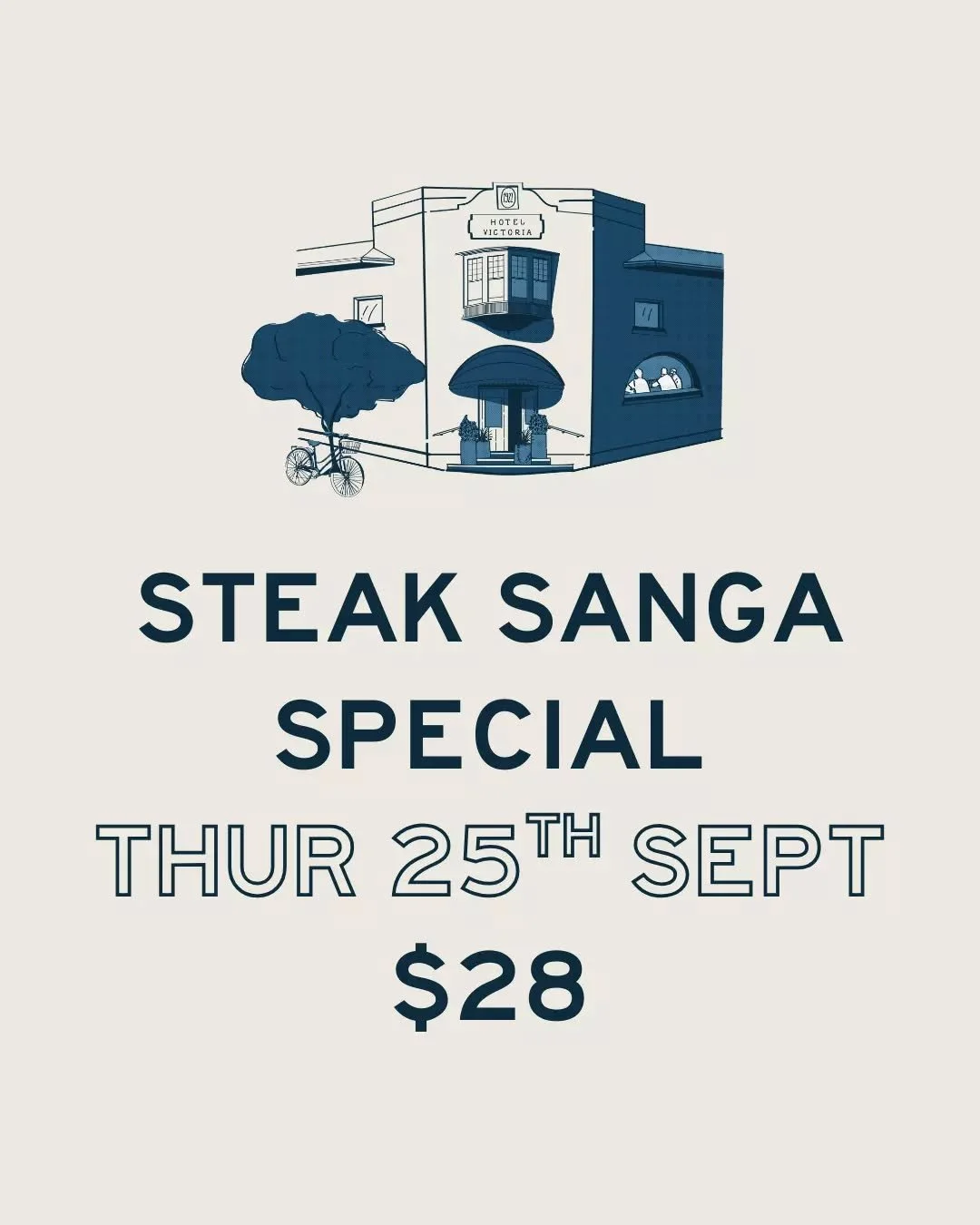 Open from 4pm today, serving a pre-public holiday Steak Sanga Special for $28.&nbsp;

See you this afternoon!