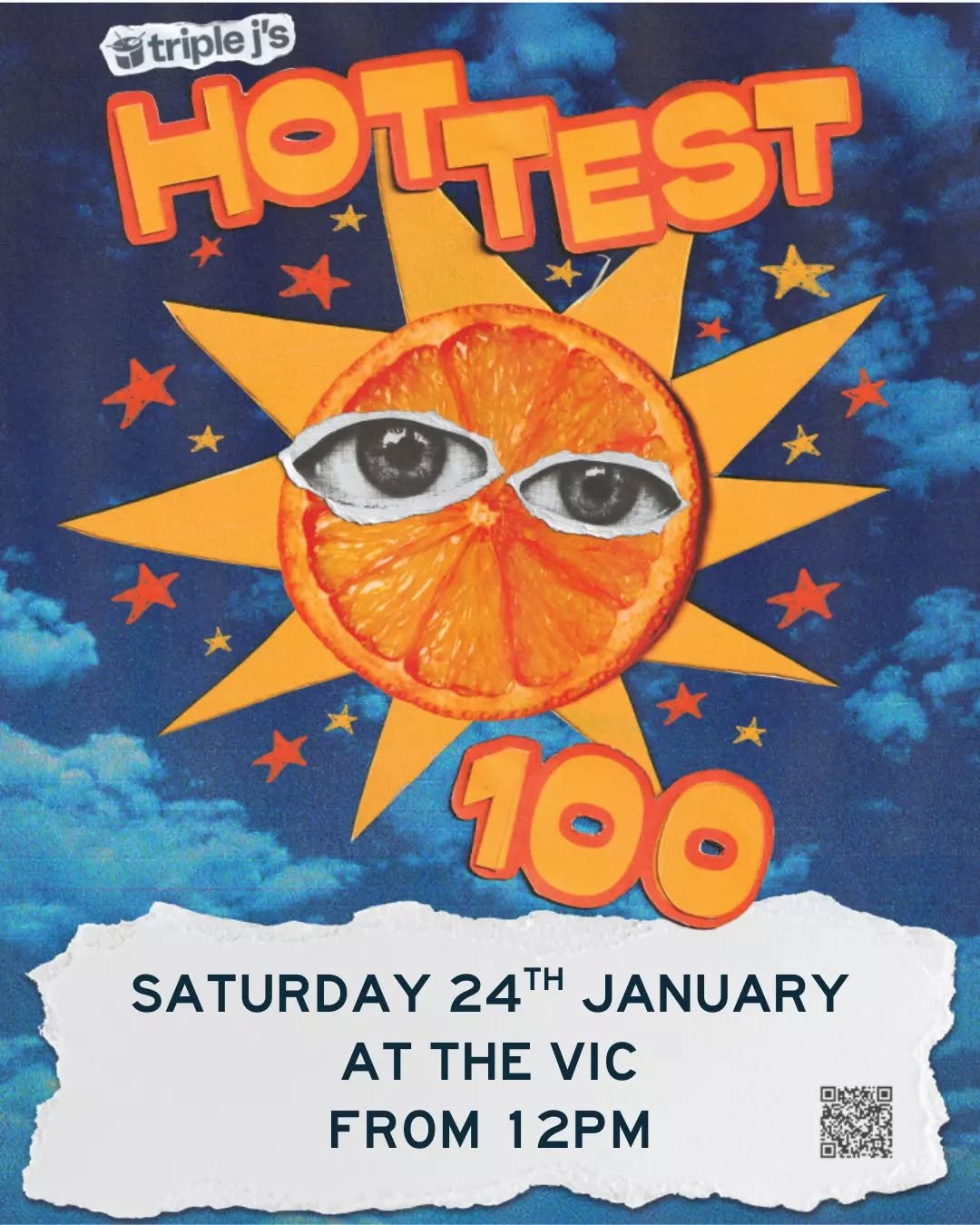 Triple J Hottest 100, live at The Vic 
Sat 24th Jan | From 12pm 
Book a table, grab a drink and enjoy the countdown with us.