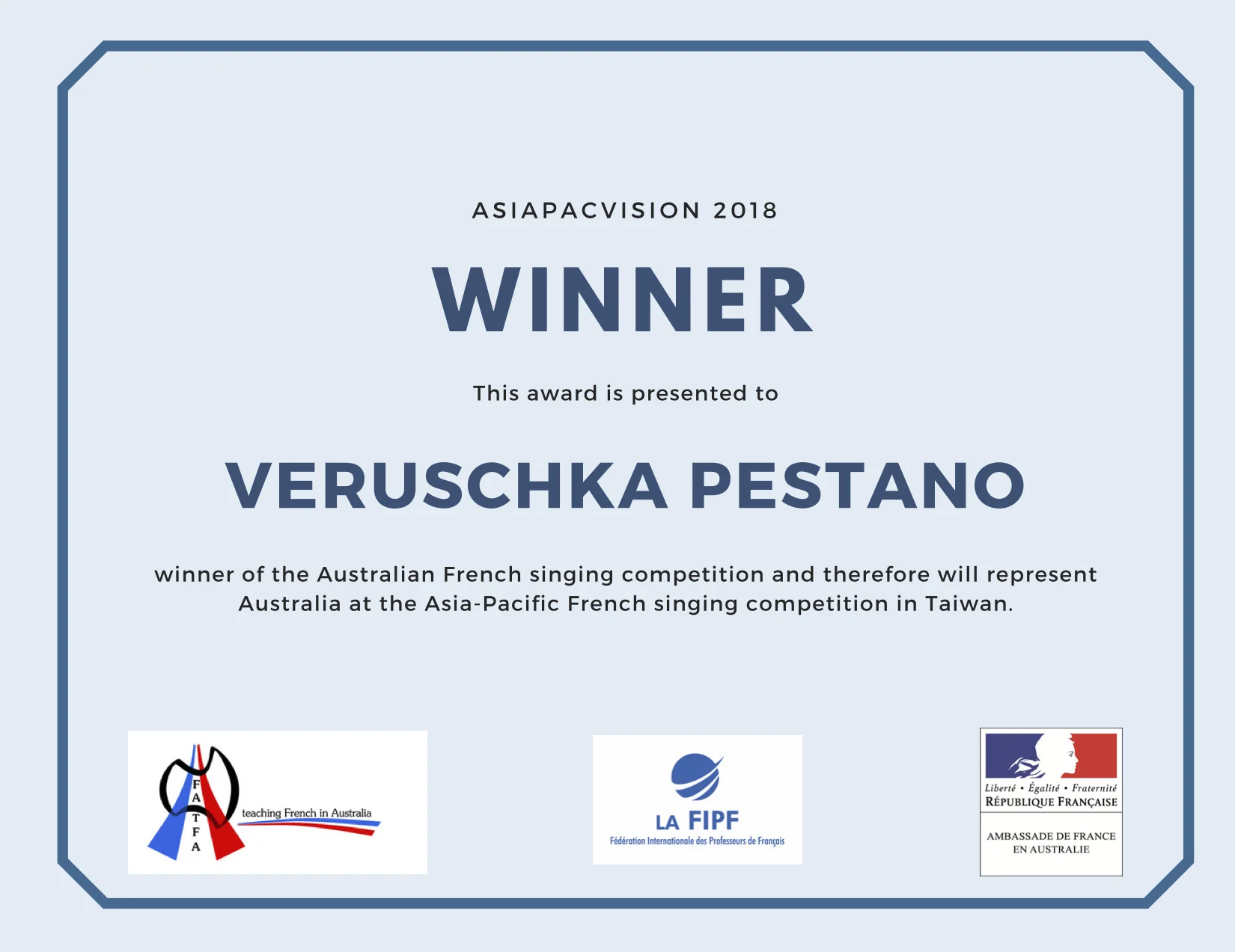 Veruschka Pestano Award.jpg