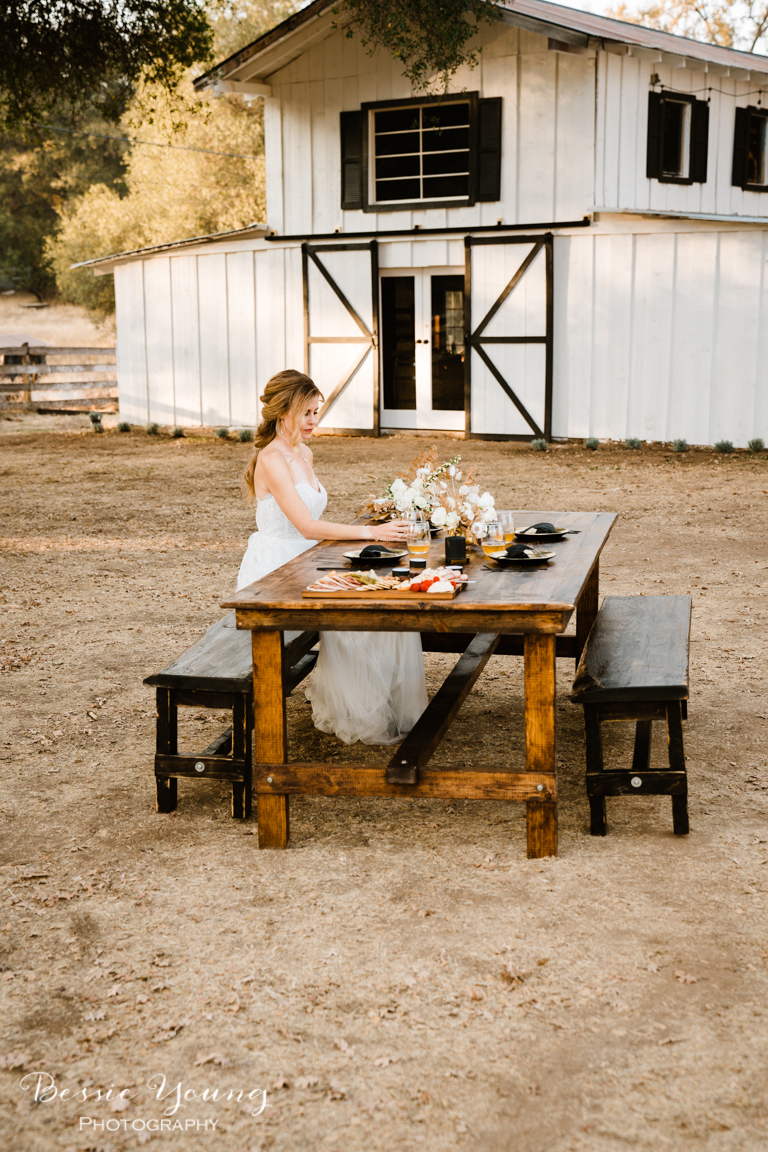 Mettle and Wood Furniture Company Farmhouse Wedding Table by Bessie Young Photography