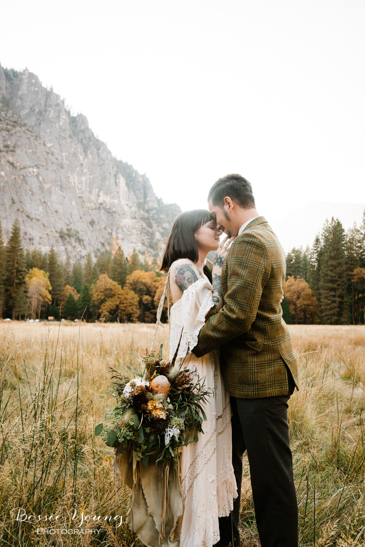 Half dome meadow Yosemite elopement by Bessie Young Photography 2018-70.jpg
