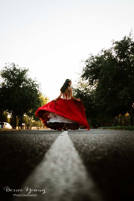 Fresno Quinceanera Dress by Bessie Young Photography