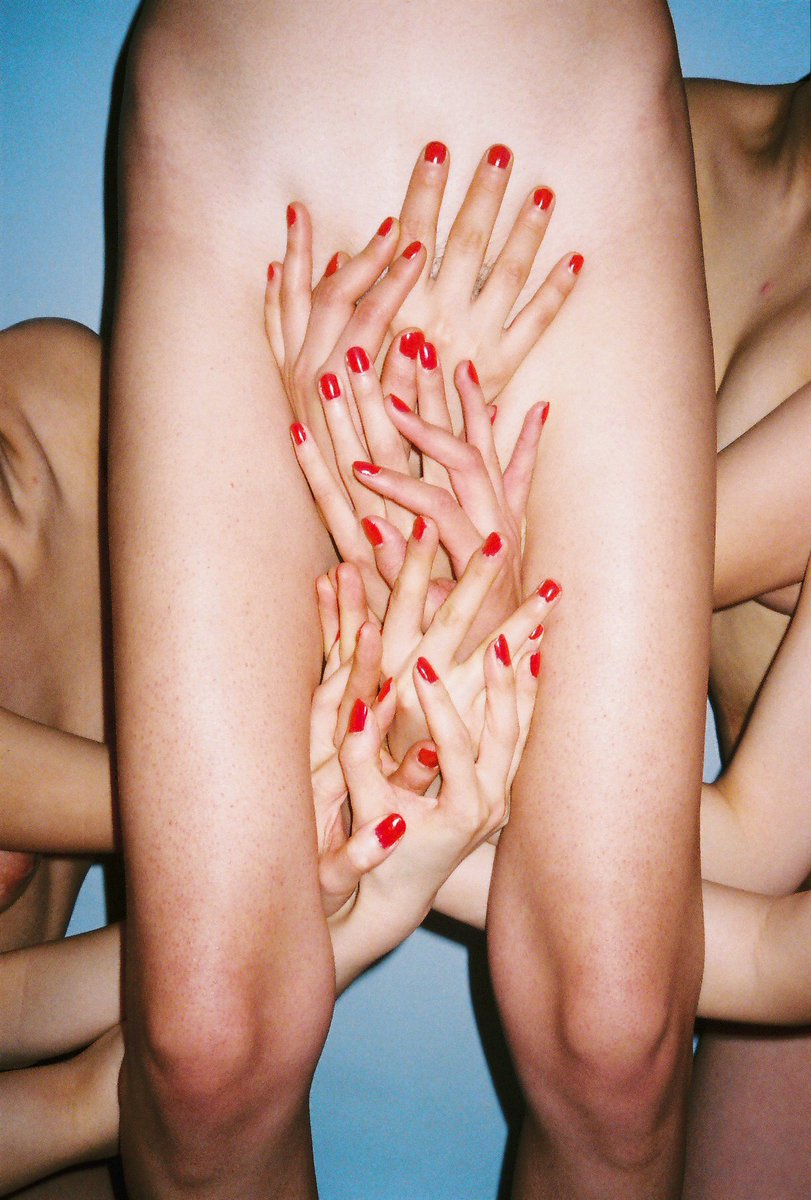 "But it is very difficult to shoot nudes in China. People are more bound by traditional and conservative attitudes toward the body. They think it’s a degradation, even a demoralization, to show what they think should be private. They generally abhor nudity here. We hide the body in our culture." Ren Hang to Purple Magazine