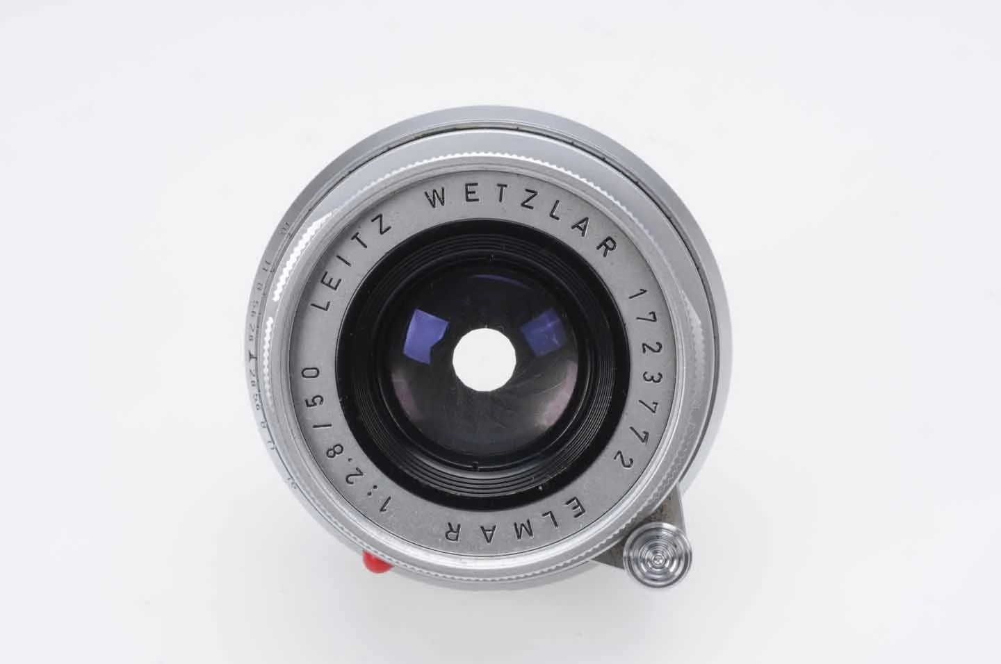 The Culprit: 50mm F2.8 Elmar, you can see the haze too. Photo is from Used Photo Pro who graciously accepted my return too. 