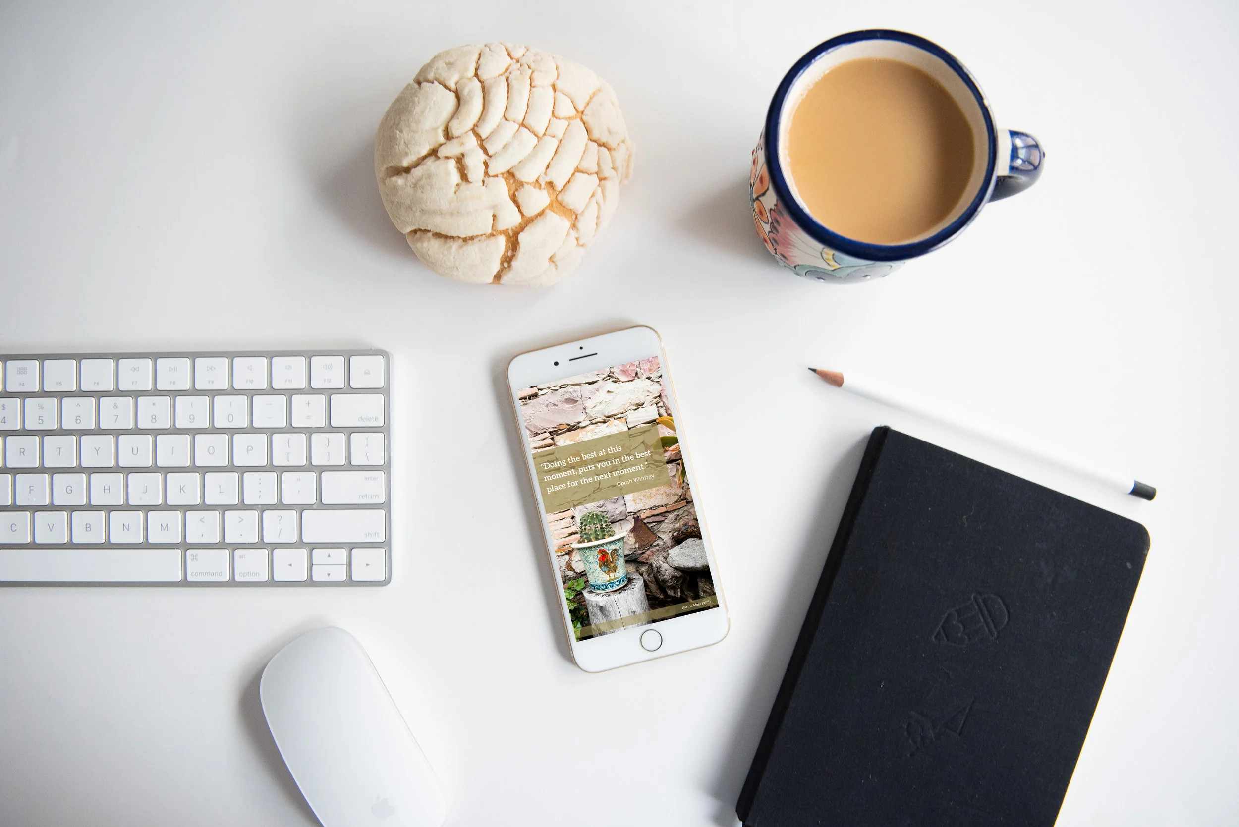 Phone Wallpaper of Rooster Pot with Oprah quote