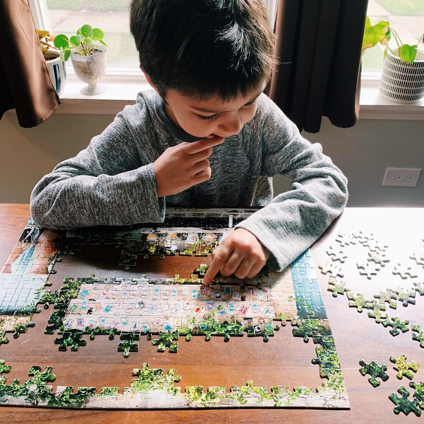 Everyday we&rsquo;re puzzling. 🥰

We still got puzzles from this last round! My kids love doing them again and again and again. 🤪