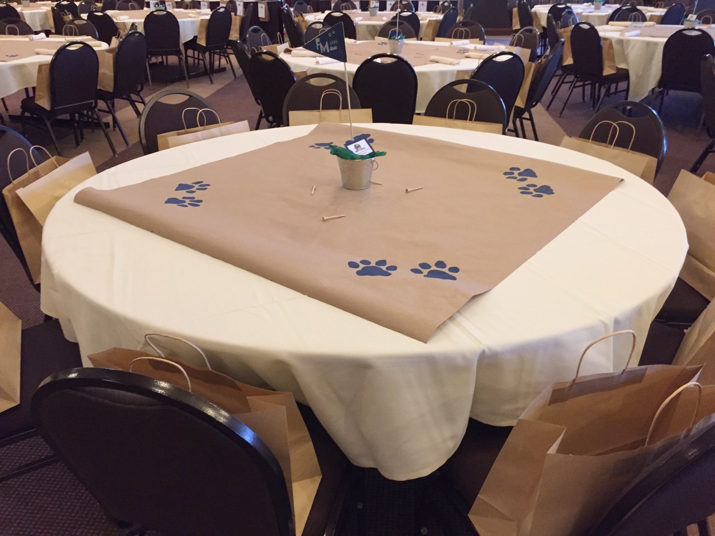 Table Scape for Golf Tournament 