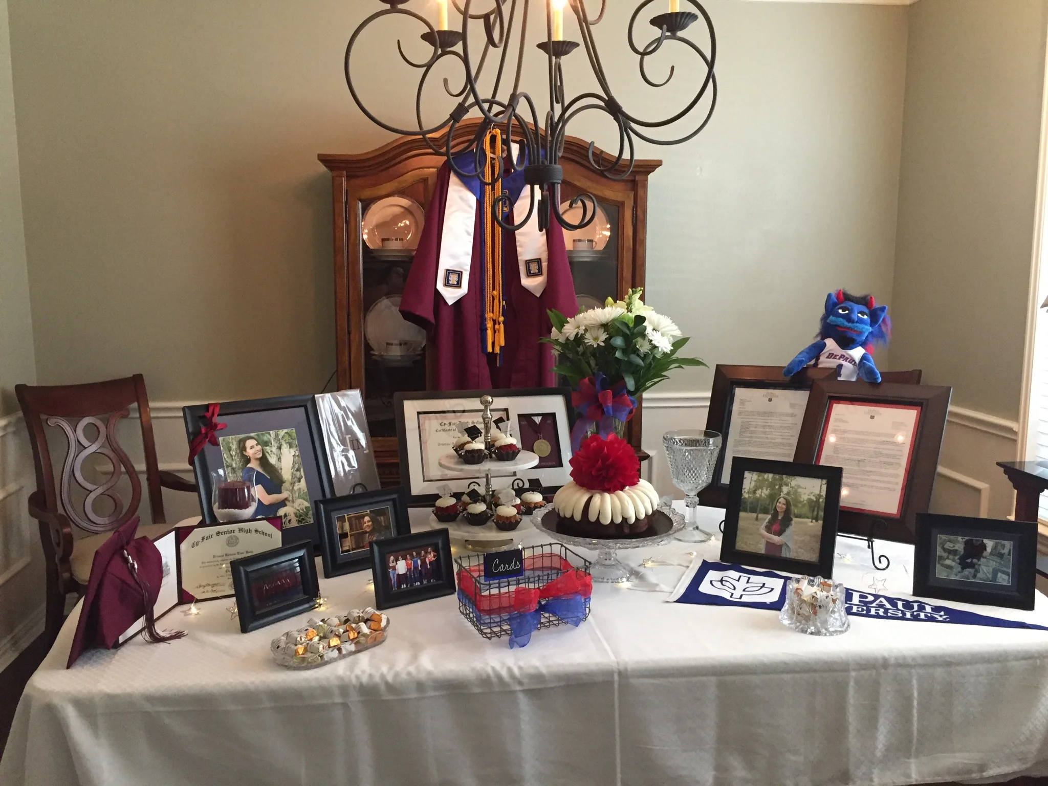 Graduation Brag table 