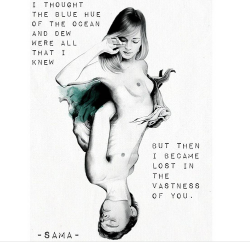 Sama Says poem illustration