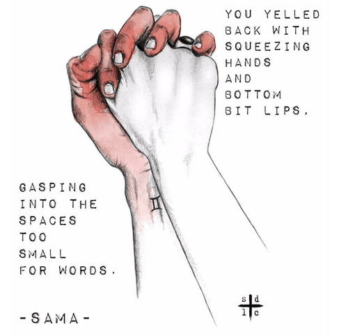 Sama Says poem illustration