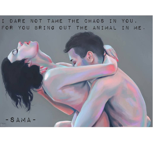 Sama Says poem illustration