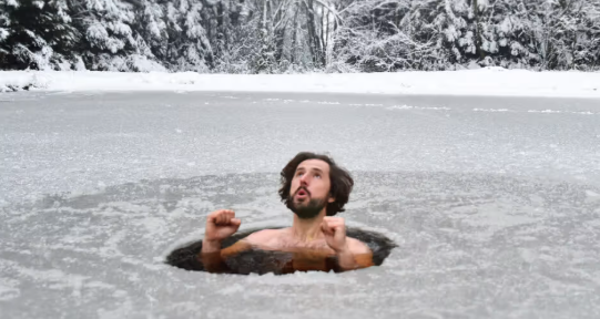 Cold exposure routine for fat loss, ice swimming