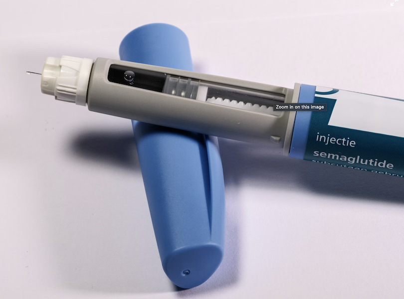 Ozempic semaglutide injection pen used for GLP-1 weight loss treatment