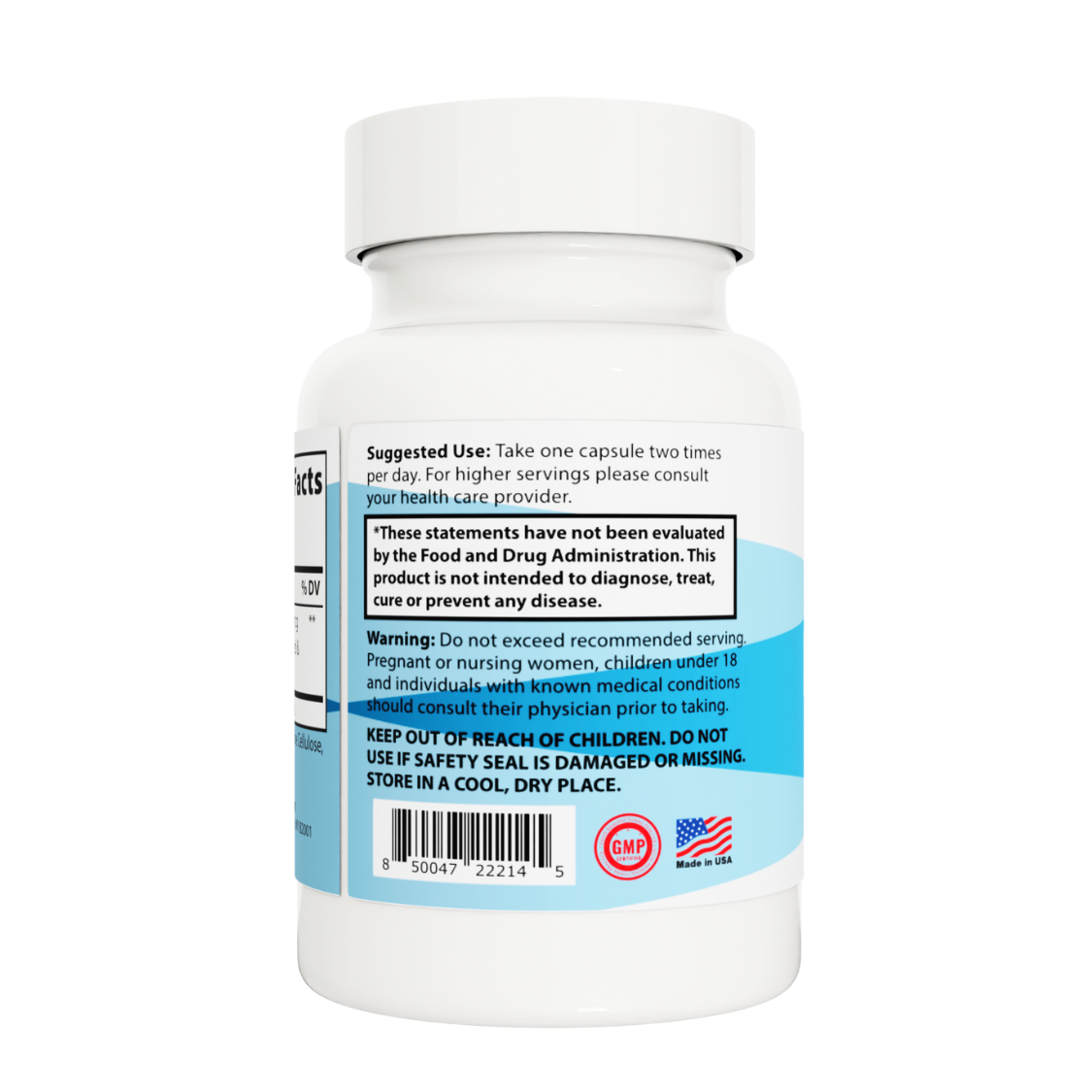Suggested use and warning label for Integrative Peptides BPC-157 Pure immediate release capsules