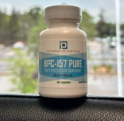 The 30 capsule size of Integrative Peptides BPC-157 Pure delayed release, sold alongside the 60 capsule bottle reviewed here