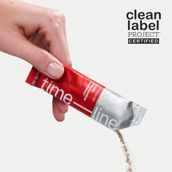 Timeline Nutrition Mitopure powder packet, Clean Label Project Certified
