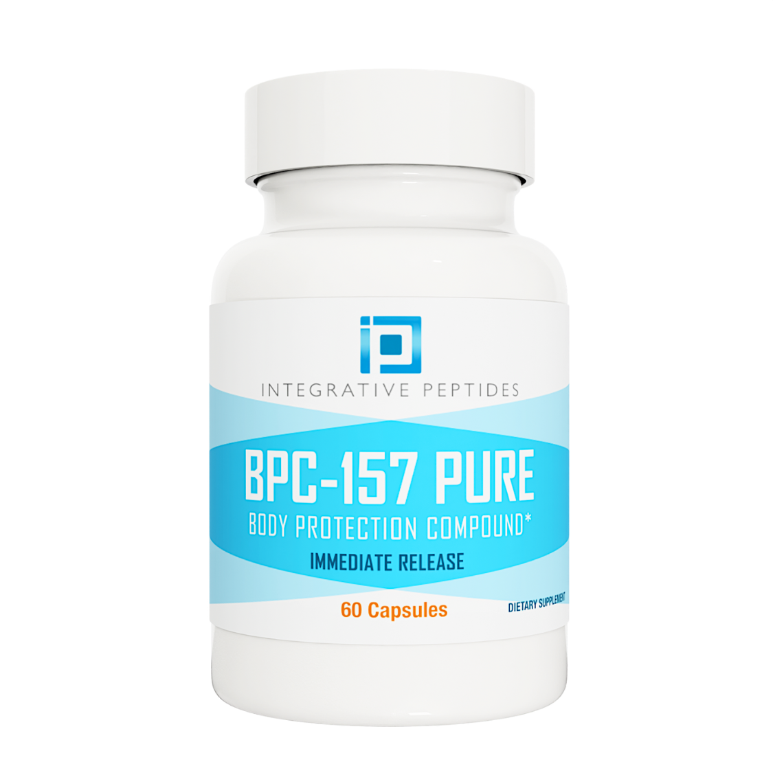 Integrative Peptides BPC-157 Pure immediate release 60 capsule bottle