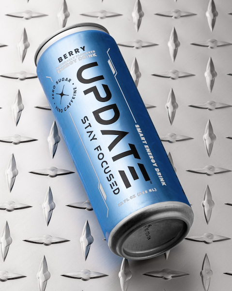 Update Energy Berry flavor caffeine-free drink powered by paraxanthine for clean focus