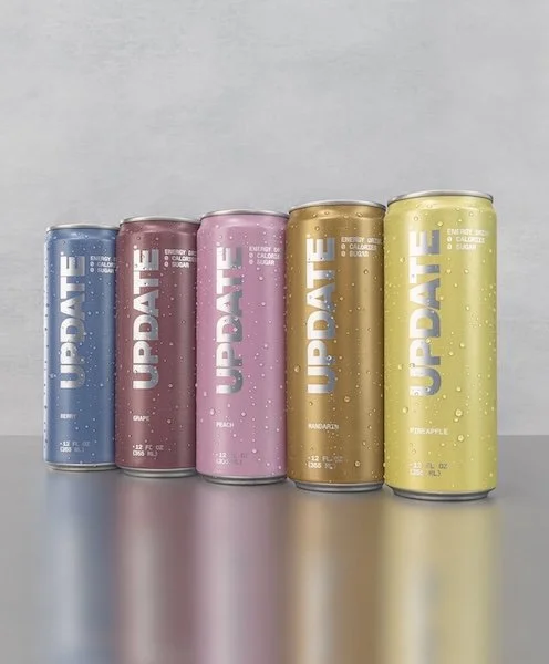 Update Energy caffeine-free drink lineup featuring multiple flavors powered by paraxanthine