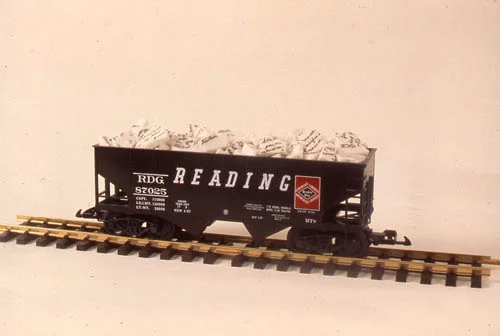Kate Ericson and Mel Ziegler, Raw Material, 1992, G scale model train, sandblasted tinted Imperial Dandy marble, Edition of 12
