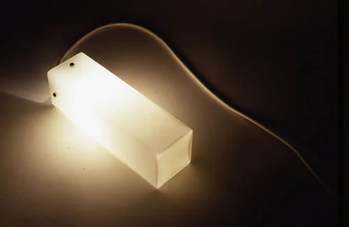 Jorge Pardo, Monochrome, 1995, Glass, electrical cord, light bulb, Edition of 21
