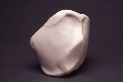 Katy Schimert, Untitled (porcelain stone), 1995-1997, Waxed slip cast porcelain, 8 x 10 x 10 in. (20.3 x 25.4 x 25.4 cm), Edition of 11