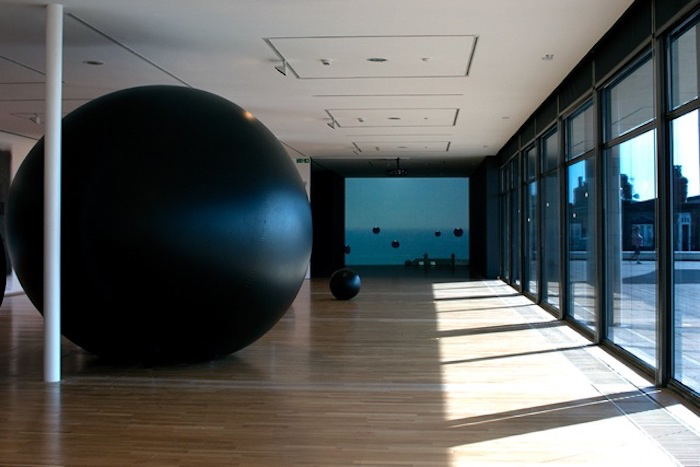 Fiona Banner, Buoys Boys, 2016/2017, installation view at De La Warr Pavilion, Bexhill, UK.