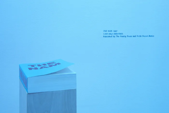 Fiona Banner, Installation view 'Scroll Down And Keep Scrolling' Ikon Gallery, Birmingham, 2015