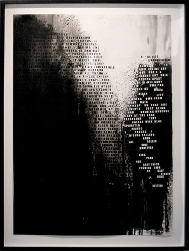 Fiona Banner, Nude II, 2008, Mixed media on paper, 24 1/2 x 19 1/2 in. (61 x 49.5 cm)