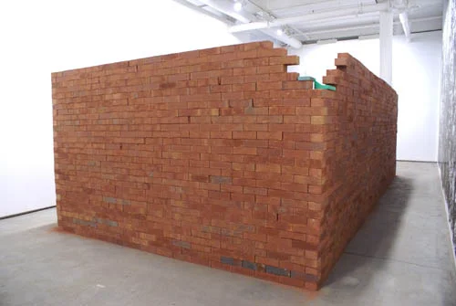 Jorge Mendez Blake, The Exploration Library, 2008, Bricks, Plexiglas model audio CD (370 x 150 x 170 cm)