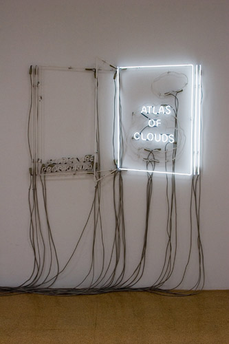 Philippe Parreno, Atlas of Clouds, 2005, Neon light, transformers, switchers, 39 x 61 in.