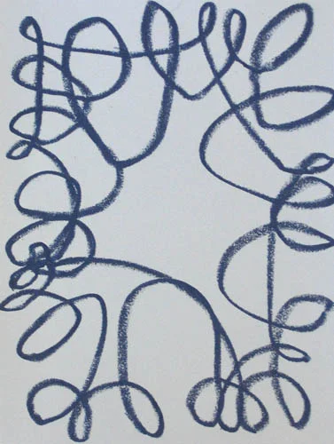 John Reynolds, Swann's Way #I, 2009, Oil stick, hand painted paper, 12 1/2 x 10 in. (31.8 x 25.4 cm)