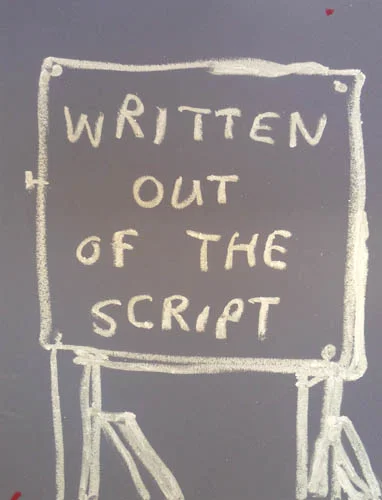 John Reynolds, III. (Written Out of the Script), 2008, Oil stick, hand painted paper, 14 1/2 x 11 1/2 in. (36.8 x 29.2 cm)