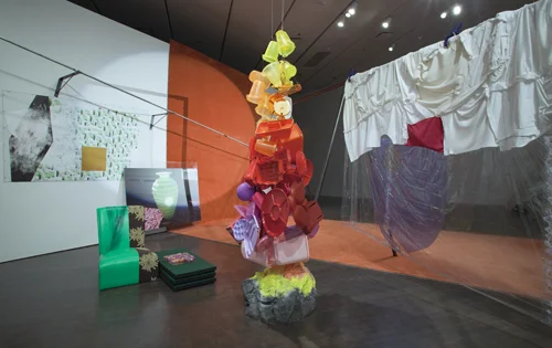 Jessica Stockholder, Kissing the Wall: Works 1988-2003, University of Houston, 2005