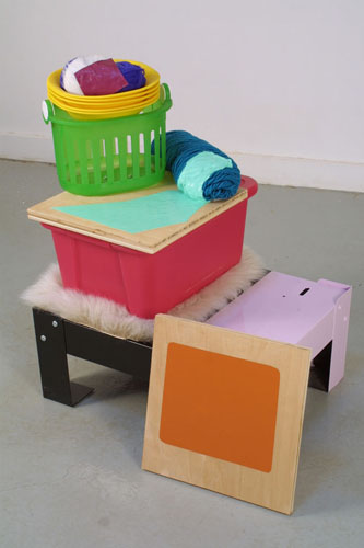 Jessica Stockholder, Untitled, 2003, Mixed media, 27 x 17 1/2 x 24 in