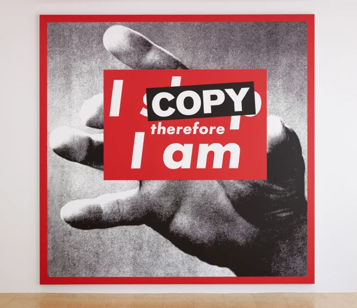 SUPERFLEX, I Copy Therefore I Am, 2009, Photo print on vinyl, 287 x 282 cm.