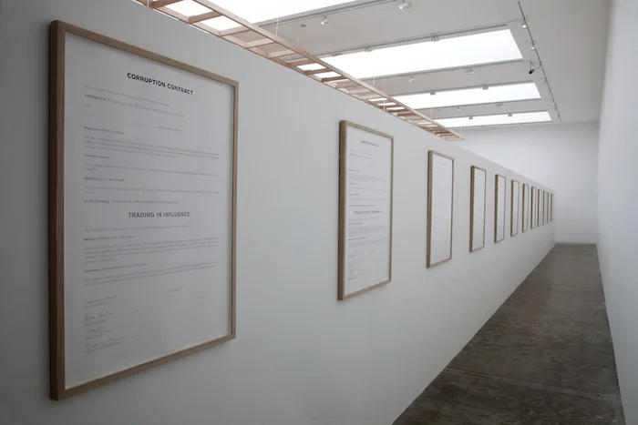 SUPERFLEX: The Corrupt Show and the Speculative Machine,installation view, Fundacion/Collection Jumex, Mexico, 2013
