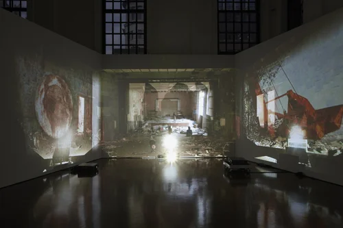 Diana Thater, Chernobyl, Installation view, Hauser & Wirth, London, 2011